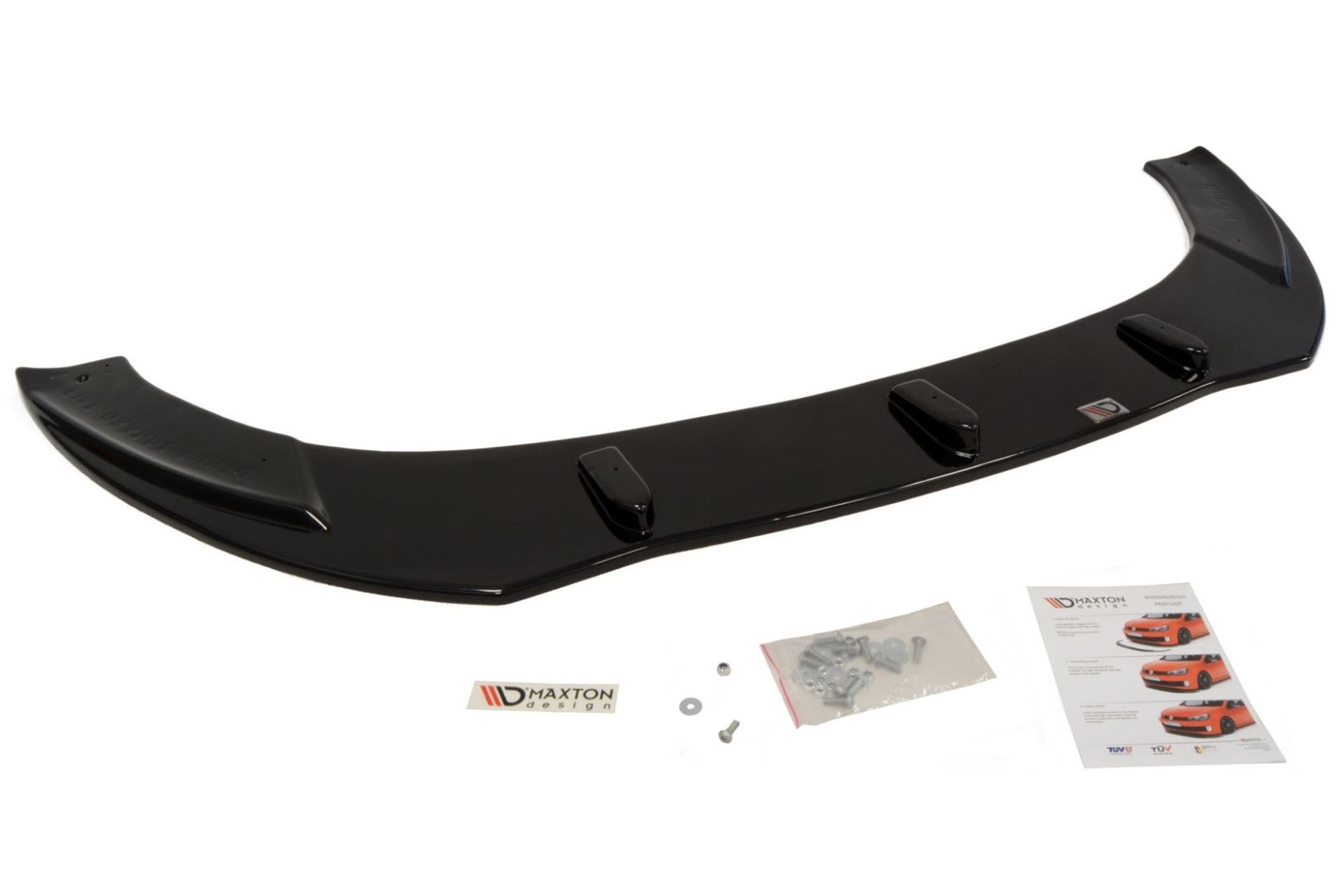 Maxton Design ABS Frontlippe für Fiat Grande Punto Grande Punto schwarz hochglanz (4) 