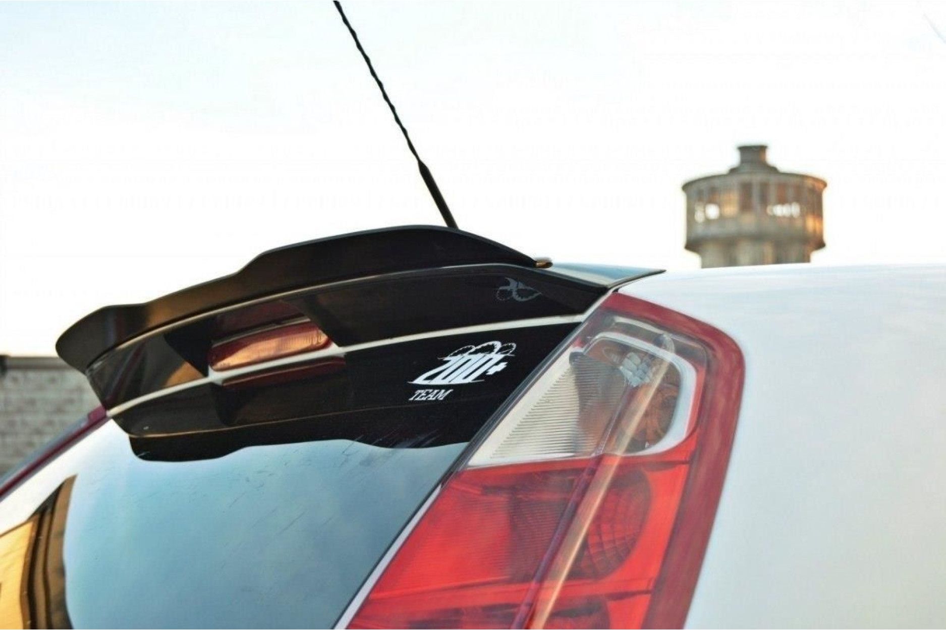 Maxton Design ABS Spoiler Aufsatz für Fiat Grande Punto Grande Punto Abarth schwarz hochglanz (3) 
