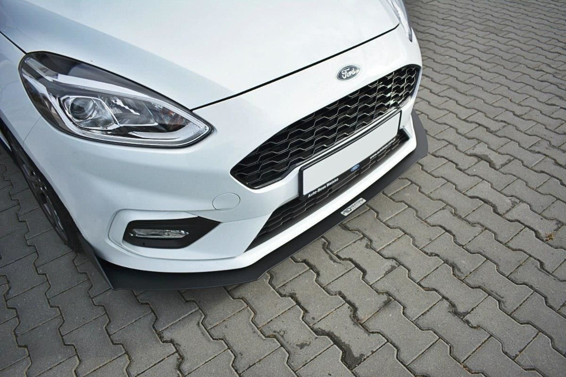 Maxton Design ABS Frontlippe für Ford Fiesta Mk8 ST schwarz matt (2) 