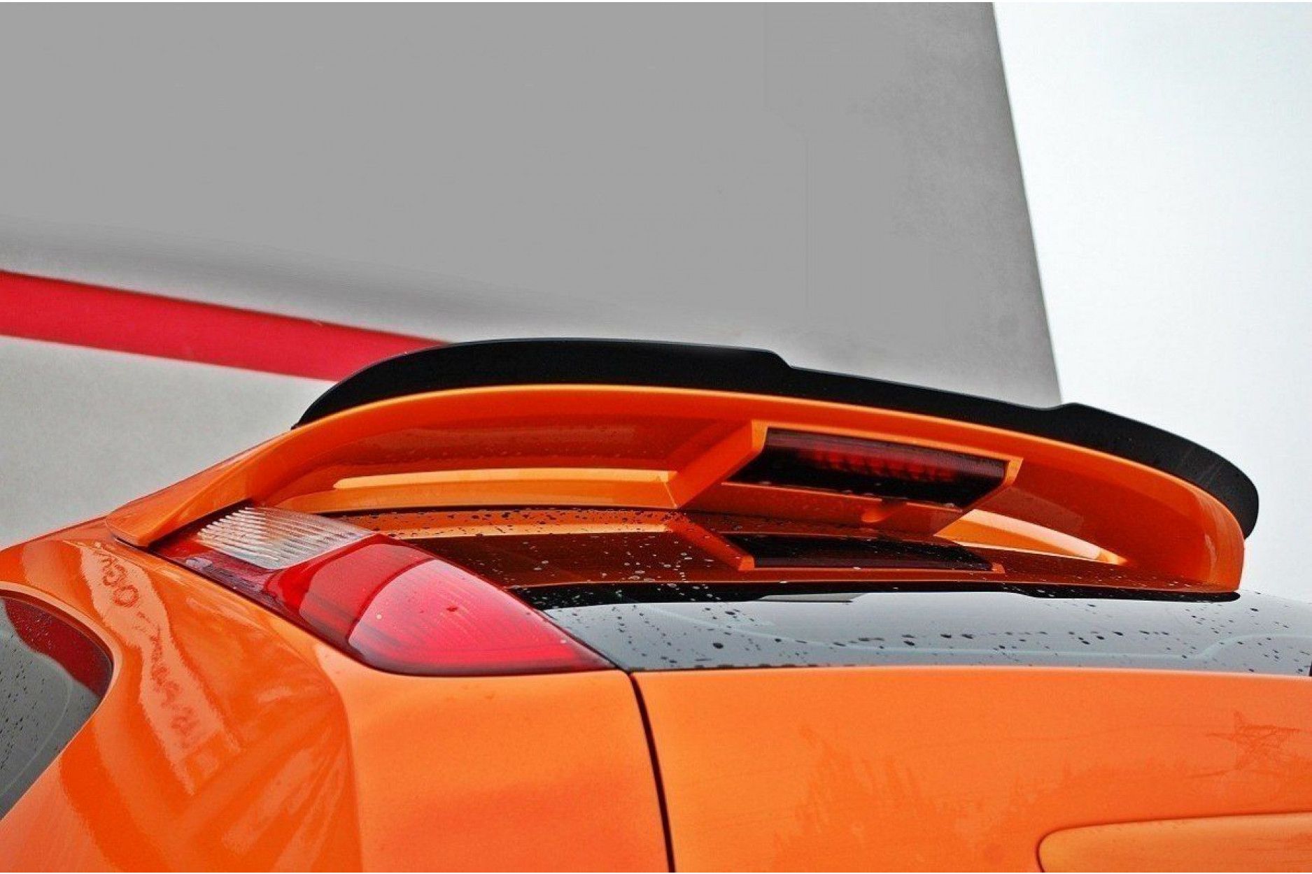 Maxton Design ABS Spoiler Aufsatz für Ford Focus Mk2 ST|RS Facelift schwarz hochglanz