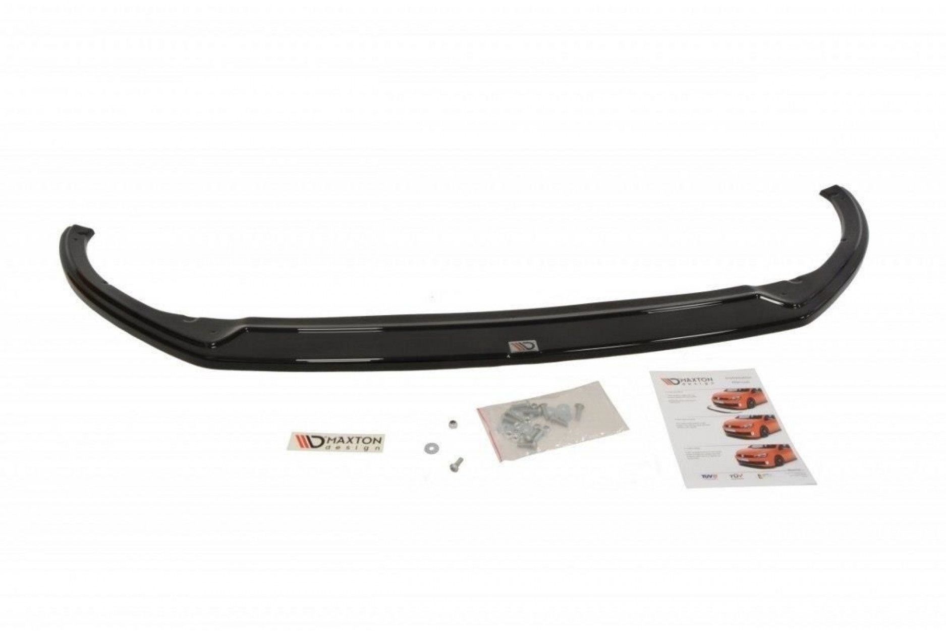 Maxton Design ABS Frontlippe V.2 für Ford Focus MK3 ST|RS Facelift schwarz hochglanz (6) 