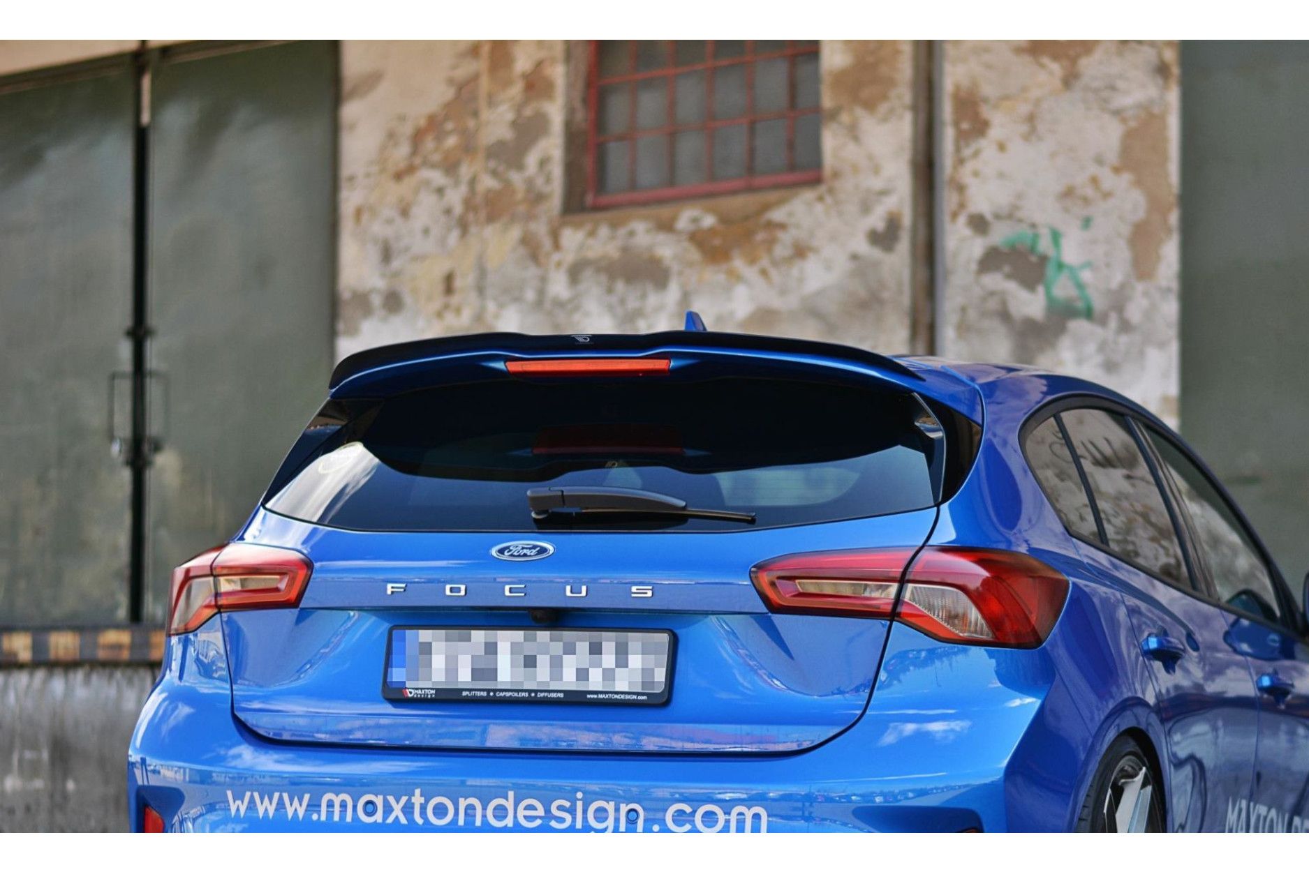 Maxton Design ABS Spoiler Aufsatz für Ford Focus MK4 ST|RS schwarz hochglanz (2) 