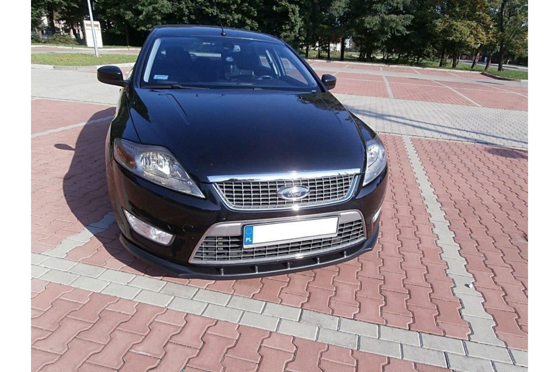 Maxton Design ABS Frontlippe für Ford Mondeo MK4 ST Vorfacelift schwarz hochglanz
