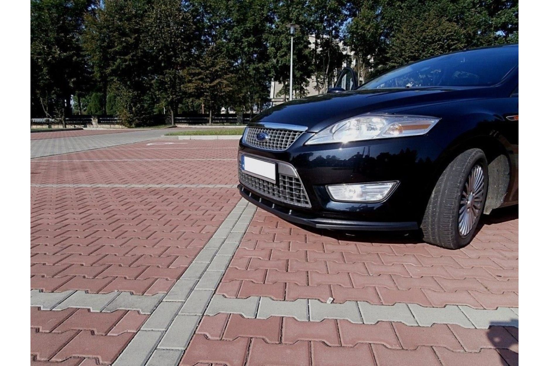 Maxton Design ABS Frontlippe für Ford Mondeo MK4 ST Vorfacelift schwarz hochglanz (2) 