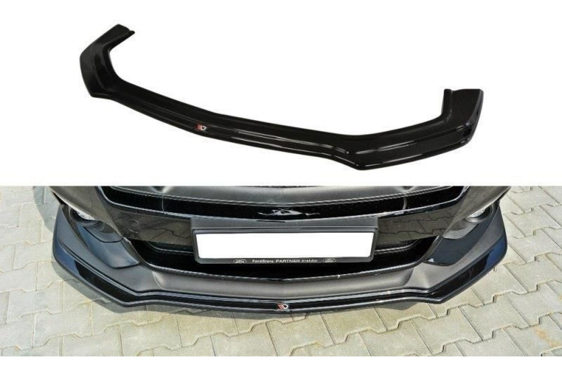 Maxton Design ABS Frontlippe V.1 für Ford Mustang MK6 schwarz hochglanz