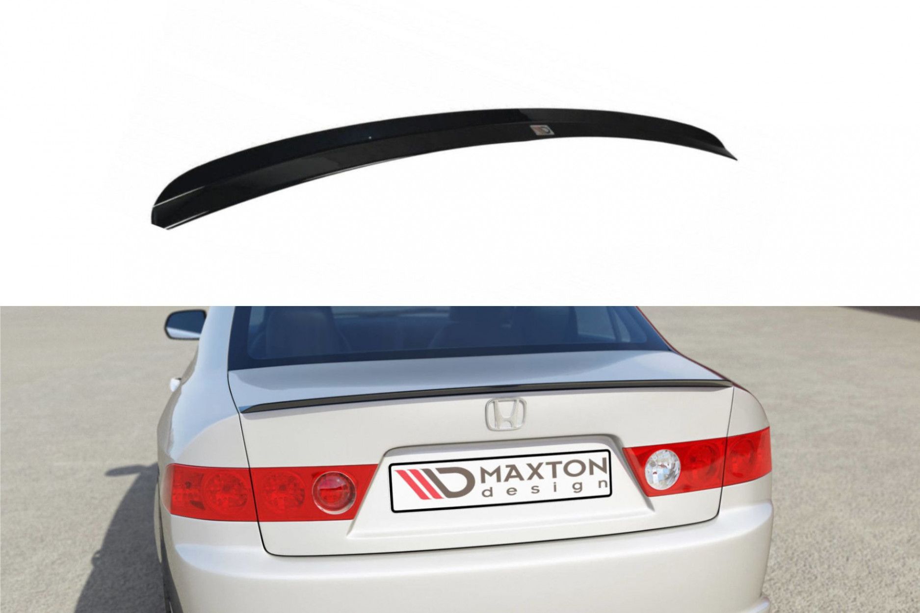 Maxton Design ABS Spoiler Aufsatz für Honda Accord Mk7 Type-S schwarz hochglanz