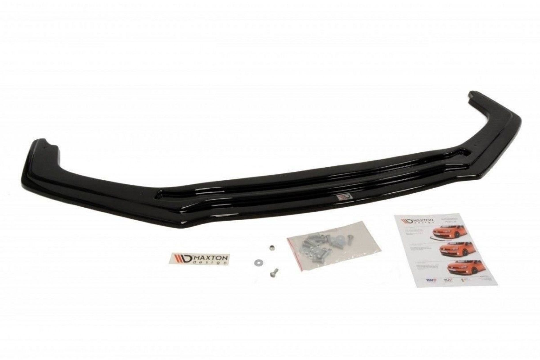 Maxton Design ABS Frontlippe V.1 für Honda Civic Mk9 Type GP|Type-SR schwarz hochglanz (6) 