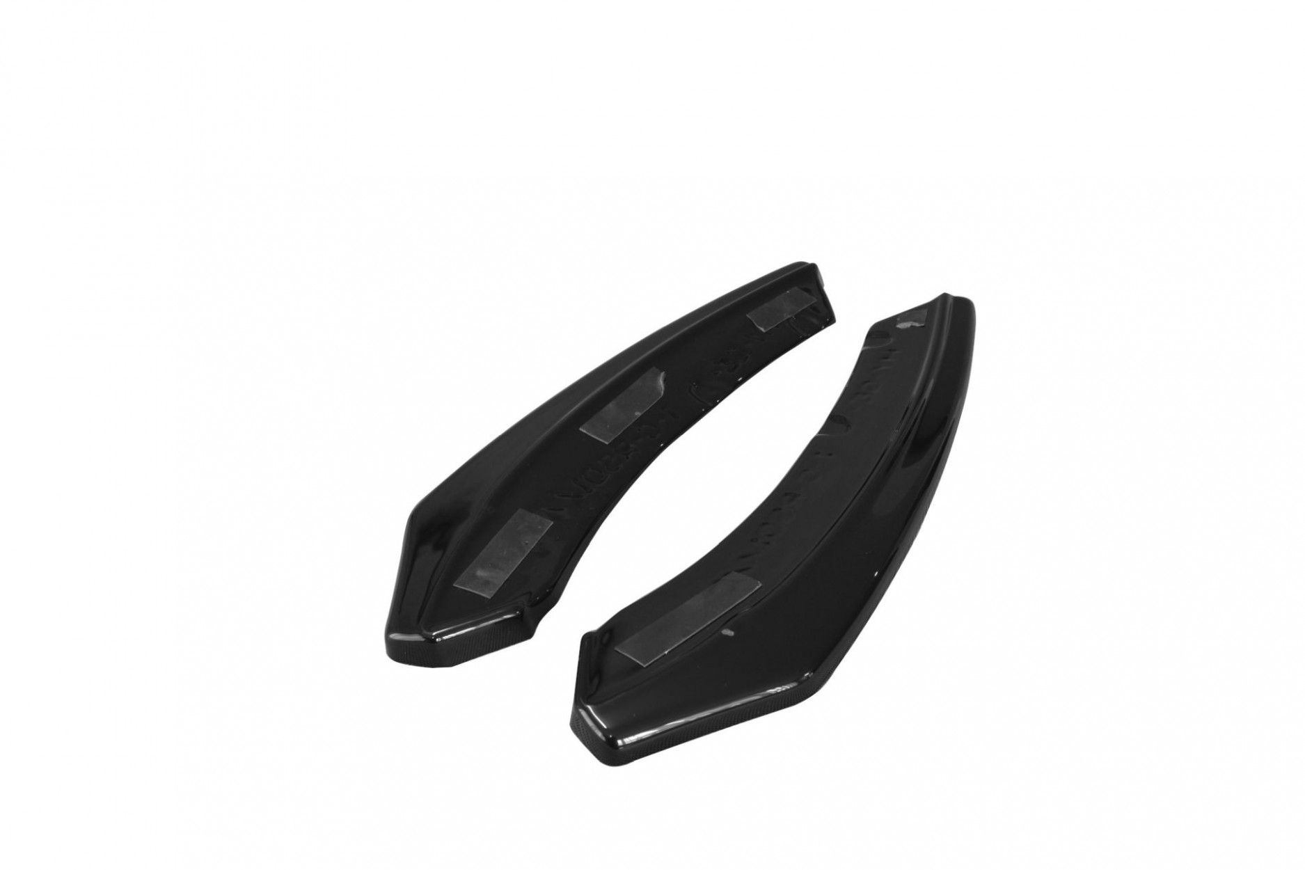 Maxton Design ABS Diffusor Seiten Eerwiterungen Flaps für Hyundai Genesis Coupe schwarz hochglanz (5) 