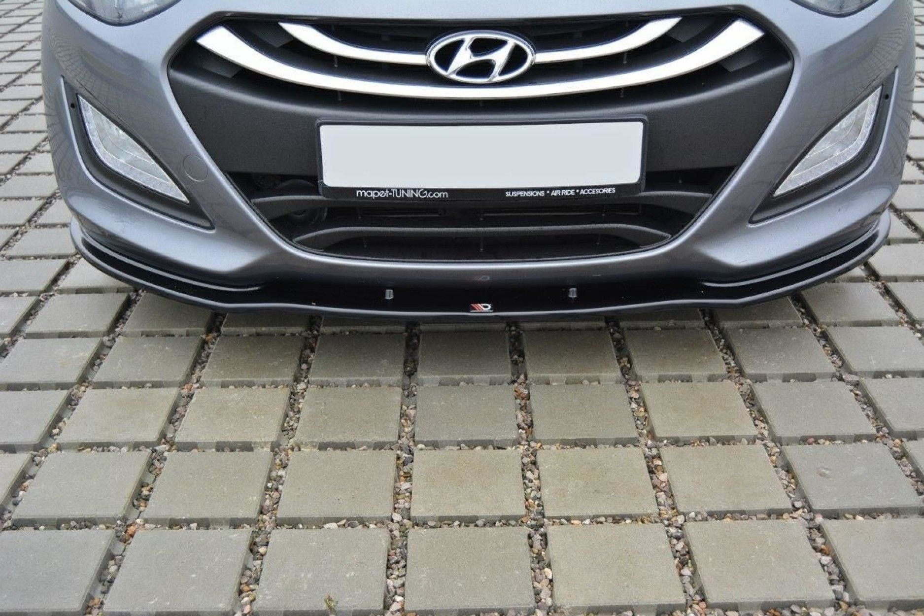 Maxton Design ABS Frontlippe für Hyundai i30 MK2 schwarz hochglanz (3) 