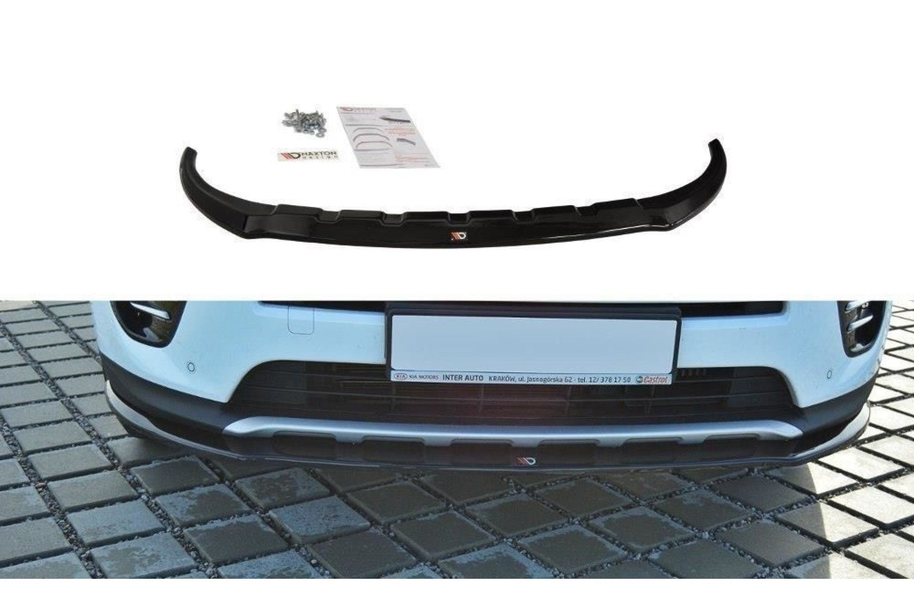 Maxton Design ABS Frontlippe für Kia Sportage MK4 schwarz hochglanz