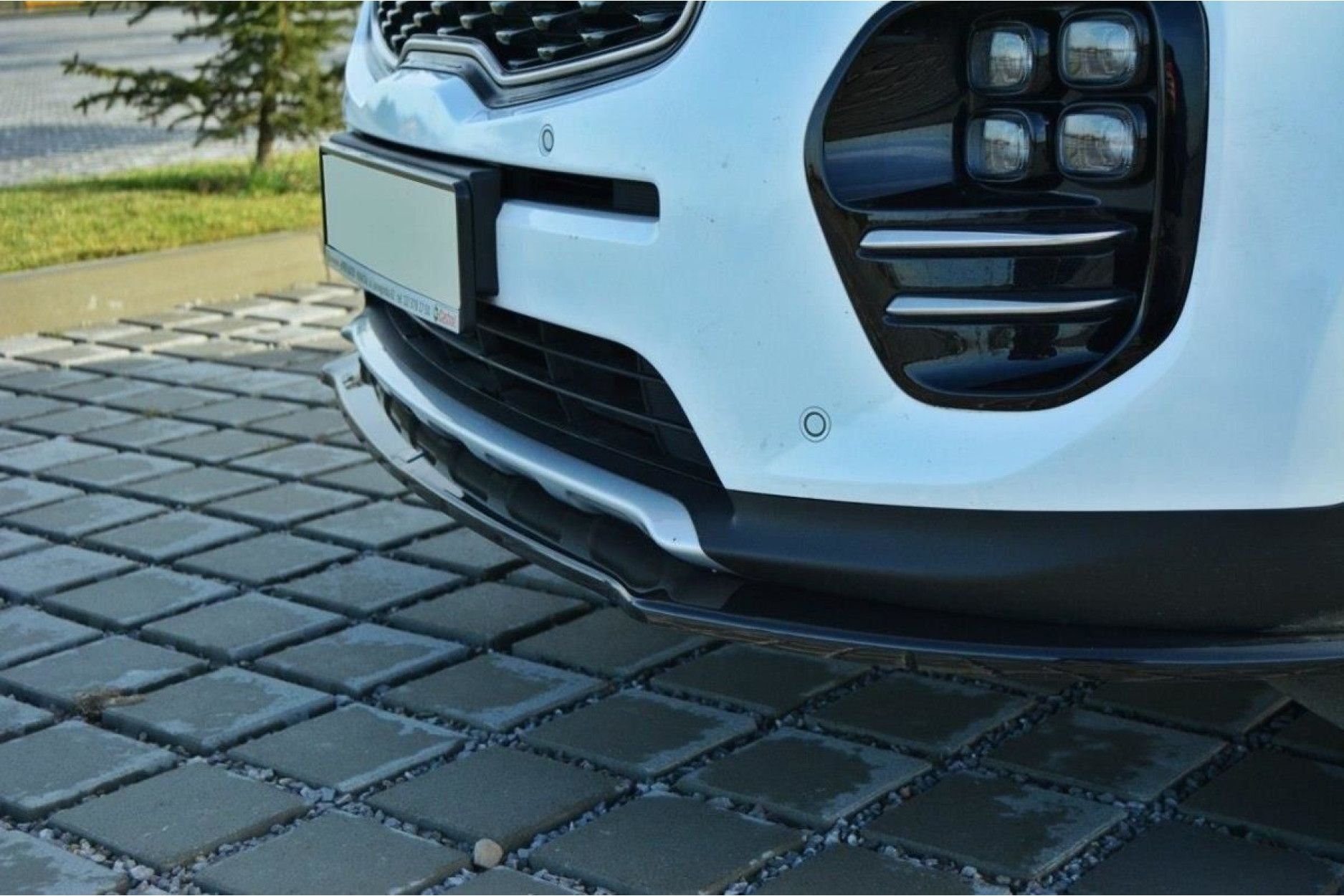Maxton Design ABS Frontlippe für Kia Sportage MK4 schwarz hochglanz (4) 