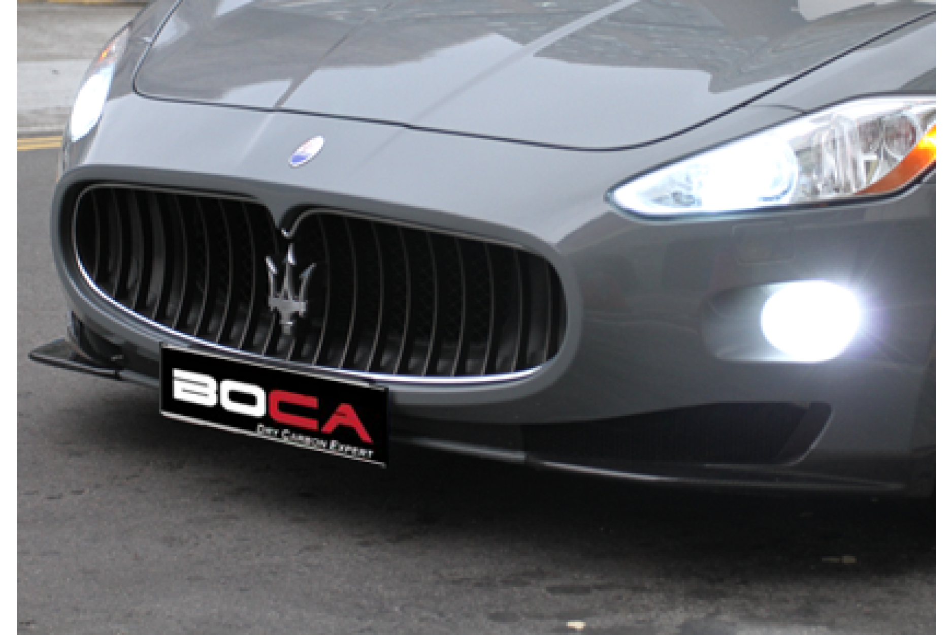 Boca carbon front lip for Maserati GranTurismo Coupe (3) 
