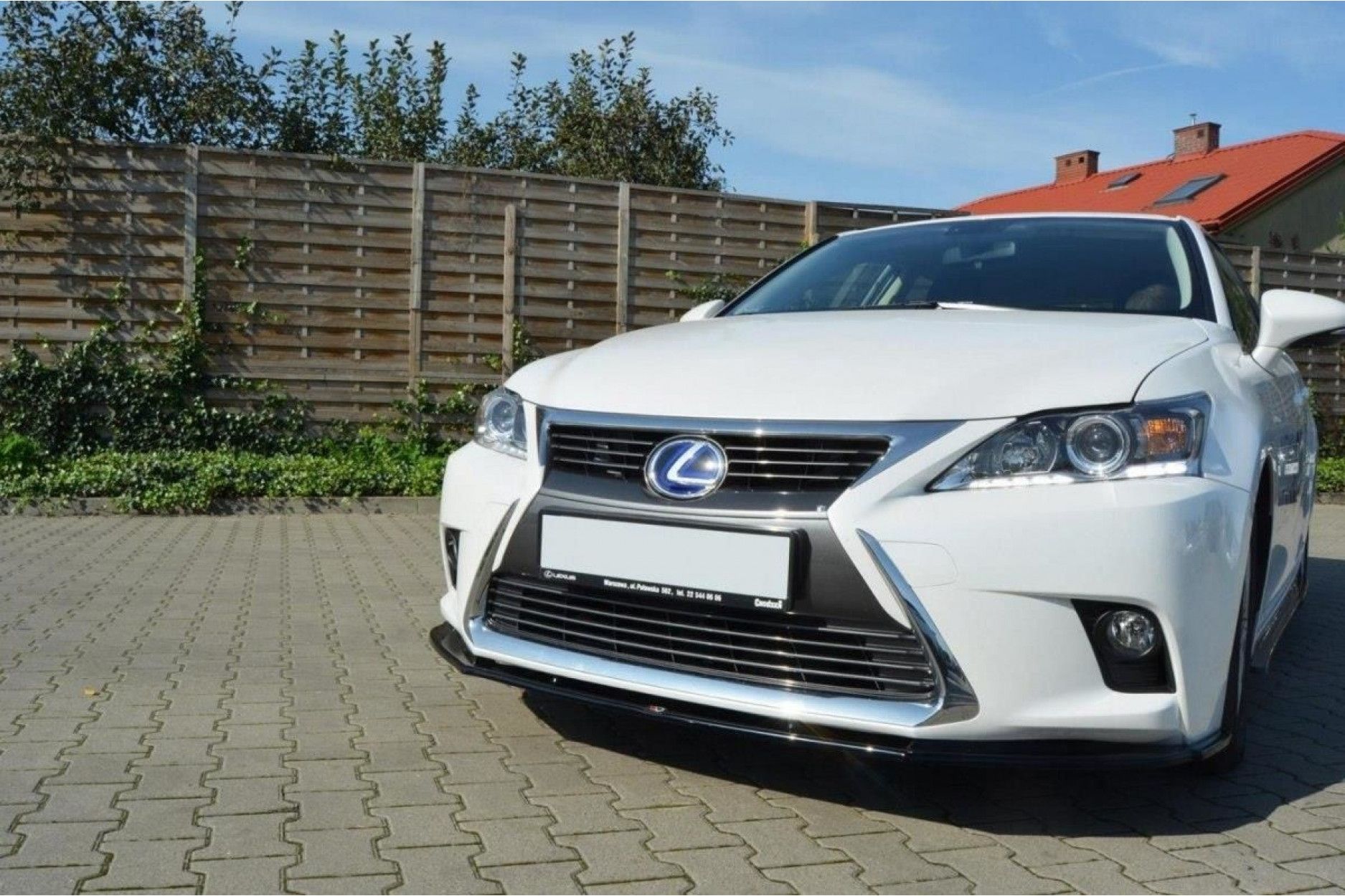 Maxton Design ABS Frontlippe V.1 für Lexus CT MK1 Facelift schwarz hochglanz (2) 