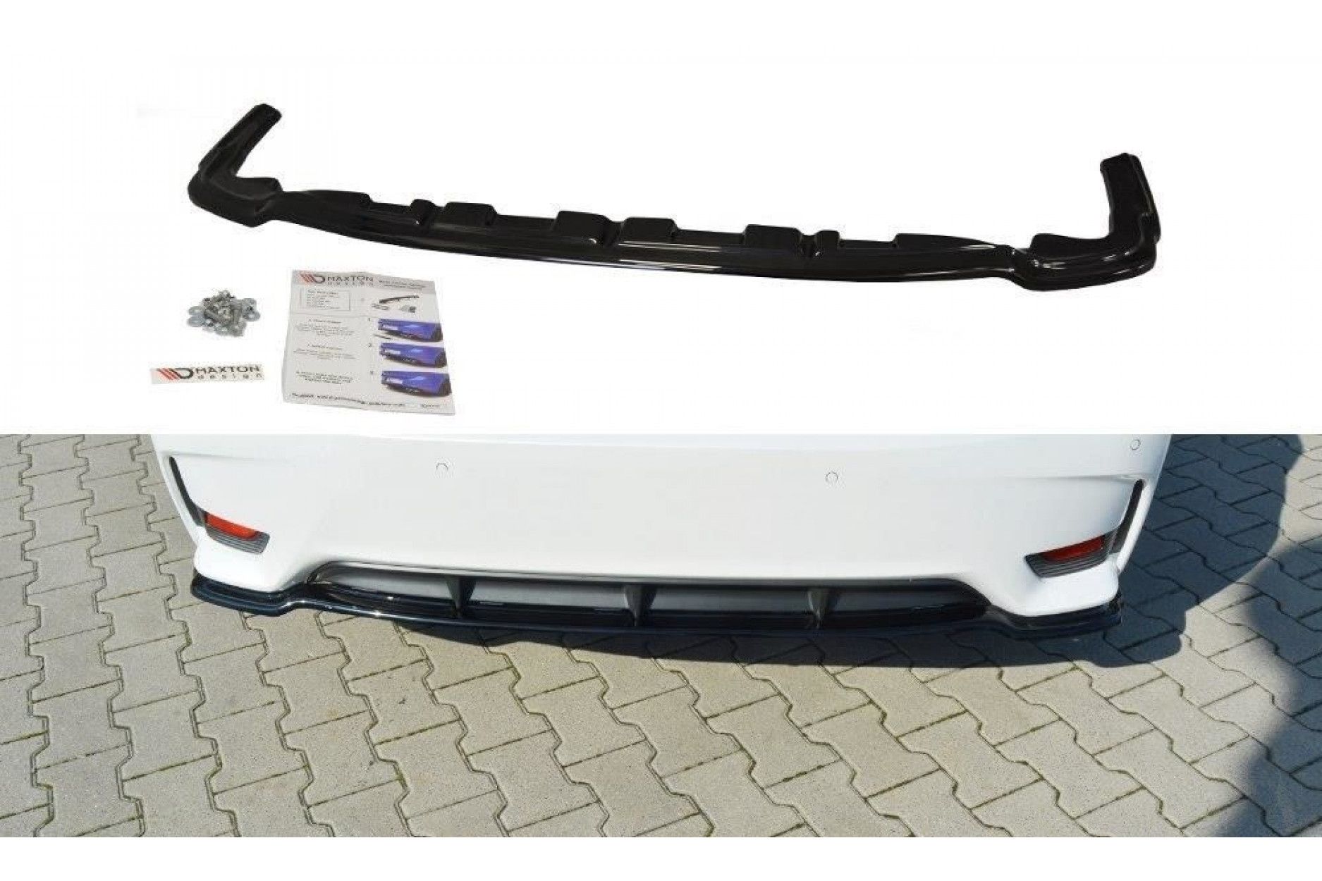 Maxton Design ABS Diffusor für Lexus CT MK1 Facelift schwarz hochglanz