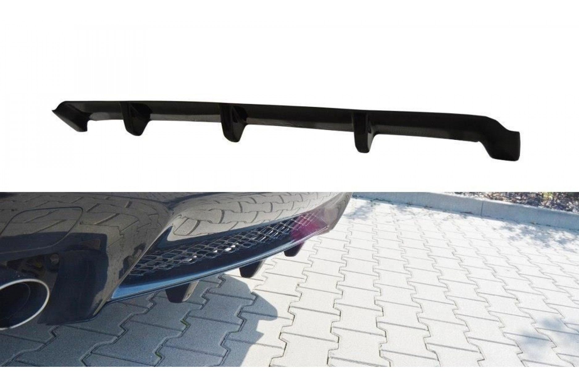 Maxton Design ABS Diffusor für Lexus RC F schwarz hochglanz