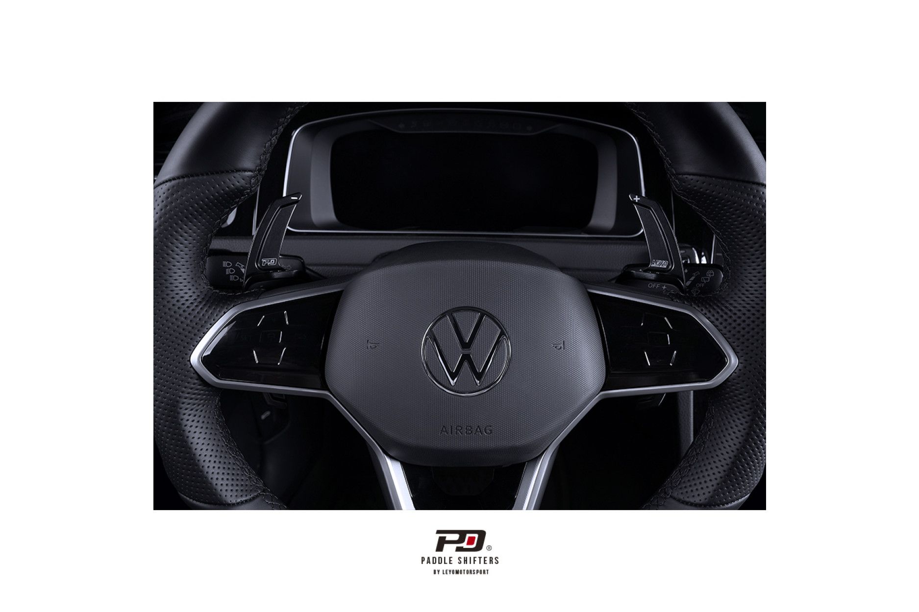 LEYO Motorsport shift paddles for VW Golf MK8 incl. GTI does not fir R - black