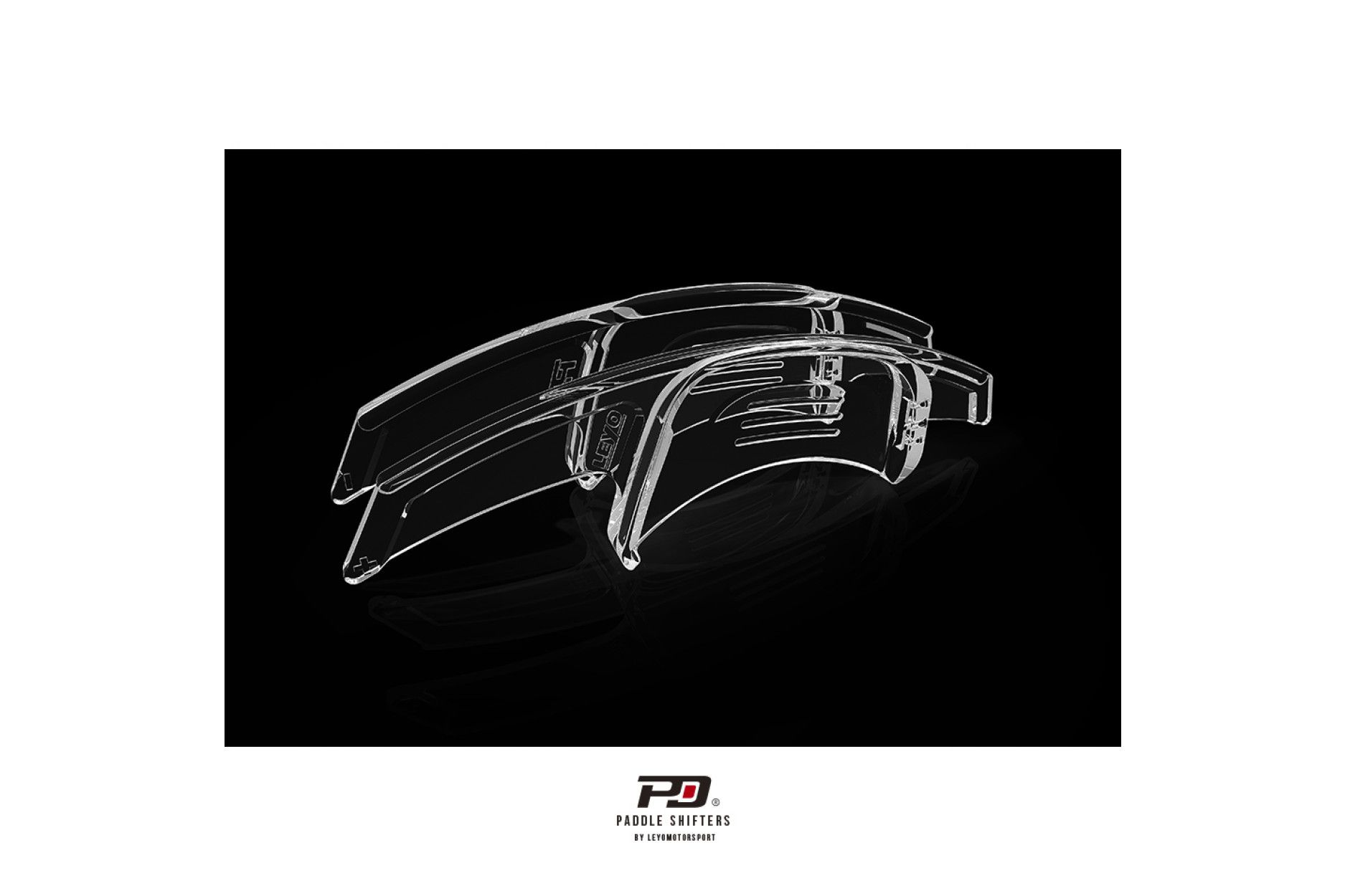 Leyo transparente Schaltwippen für VW MK7 Golf Polo 7 GTI/R (2) 