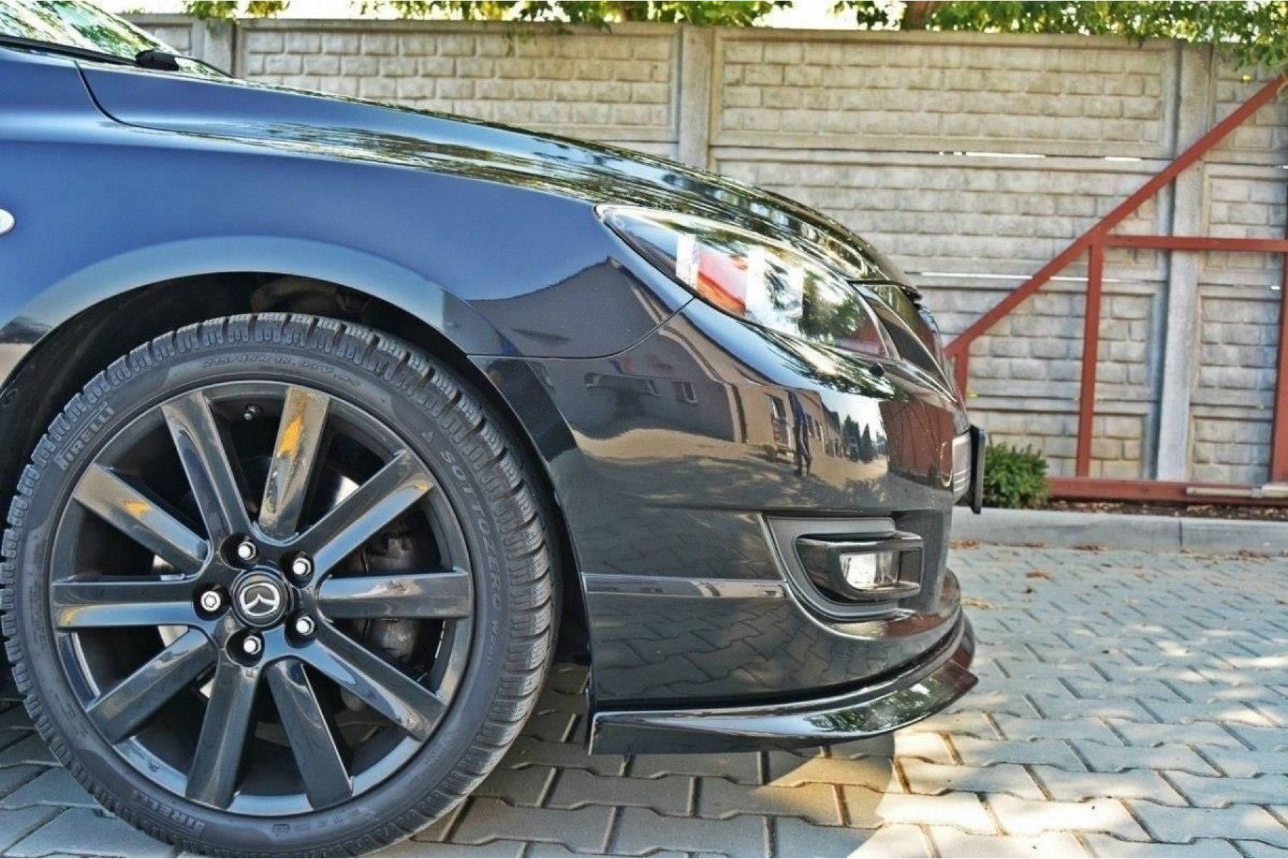 Maxton Design ABS Frontlippe für Mazda Mazda 3 MK1 MPS Vorfacelift schwarz hochglanz (3) 