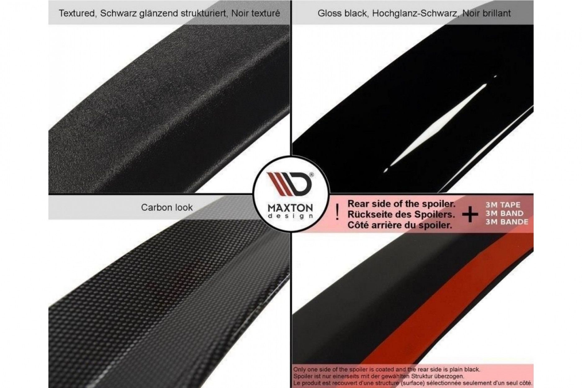 Maxton Design ABS Diffusor Seiten Eerwiterungen Flaps für Audi A4 B9 S4|RS4 S-Line schwarz hochglanz (10) 
