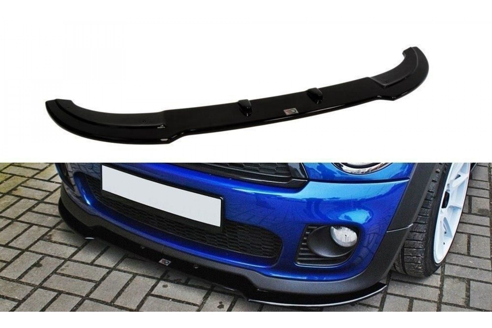 Maxton Design ABS Frontlippe für Mini Cooper schwarz hochglanz