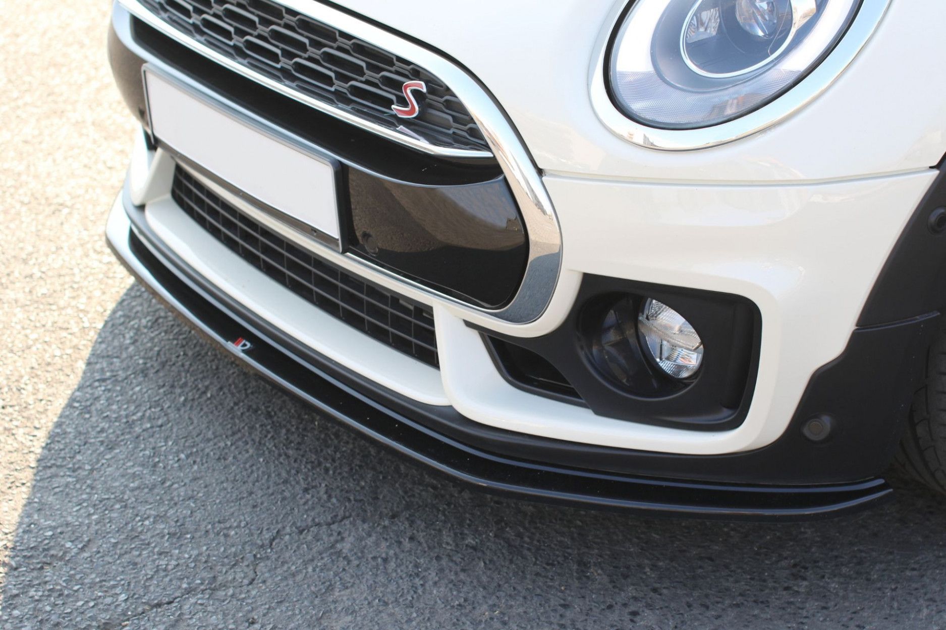 Maxton Design ABS Frontlippe V.1 für Mini Clubman S MK2 JCW schwarz hochglanz (2) 