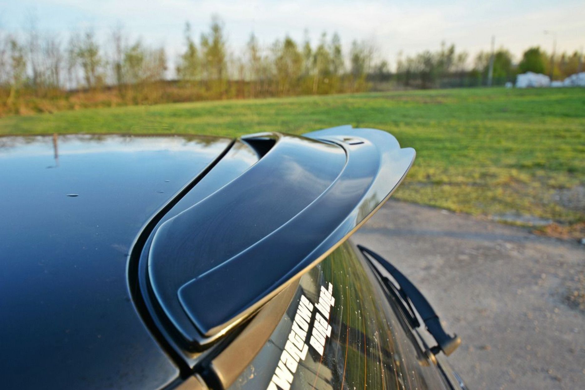 Maxton Design ABS Spoiler Aufsatz für Mini Cooper R53 S|JCW schwarz hochglanz (3) 