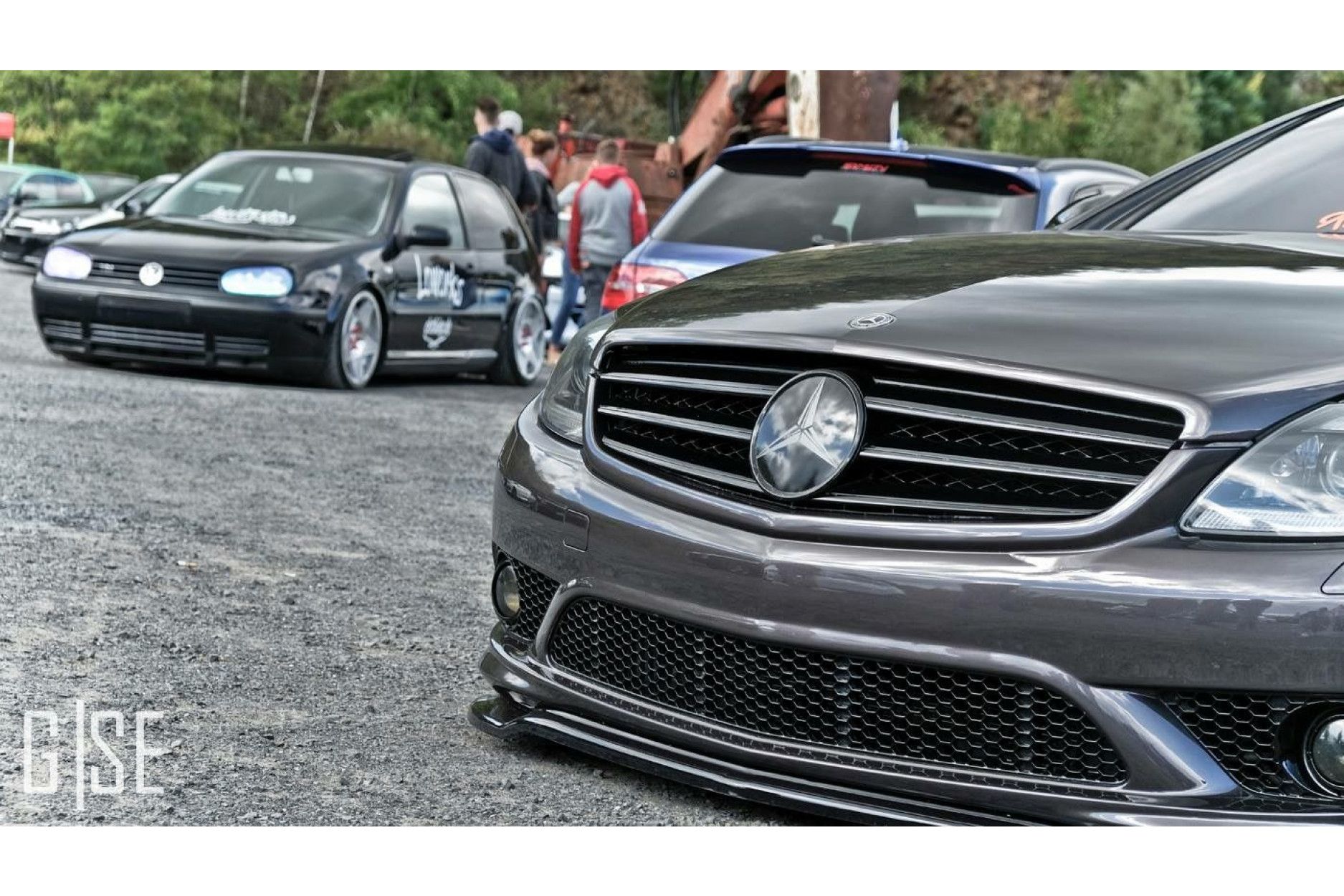 Maxton Design ABS Cup Frontlippe für Mercedes Benz CL-Klasse Cl216 schwarz matt (3) 