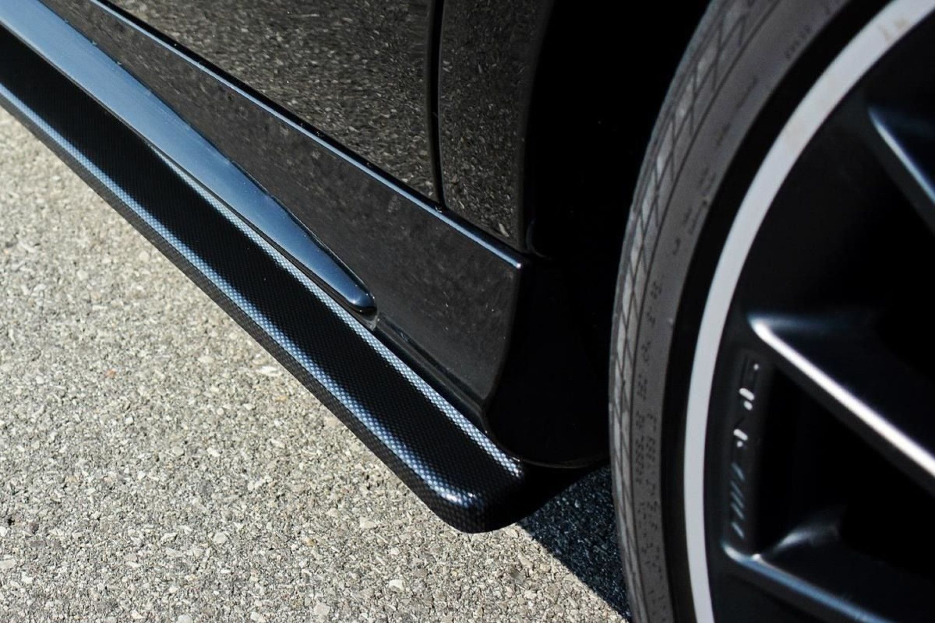 Maxton Design ABS Seitenschweller für Mercedes Benz CLA-Klasse C117 AMG AMG Paket Facelift schwarz hochglanz (4) 