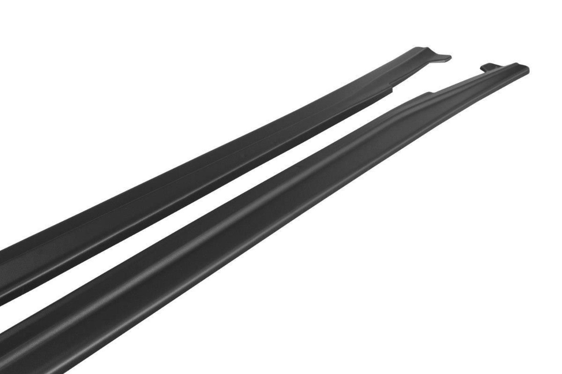 Maxton Design ABS Seitenschweller für Mercedes Benz CLA-Klasse C117 AMG AMG Paket Facelift schwarz hochglanz (6) 