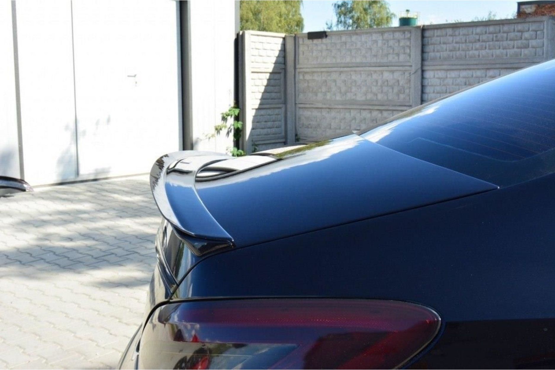 Maxton Design ABS Spoiler Aufsatz für Mercedes Benz CLS-Klasse W218 AMG AMG Paket schwarz hochglanz (3) 