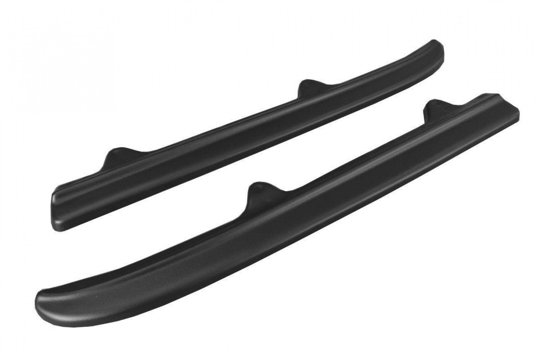 Maxton Design ABS Diffusor Seiten Eerwiterungen Flaps für Mercedes Benz CLS-Klasse W218 AMG schwarz hochglanz (5) 