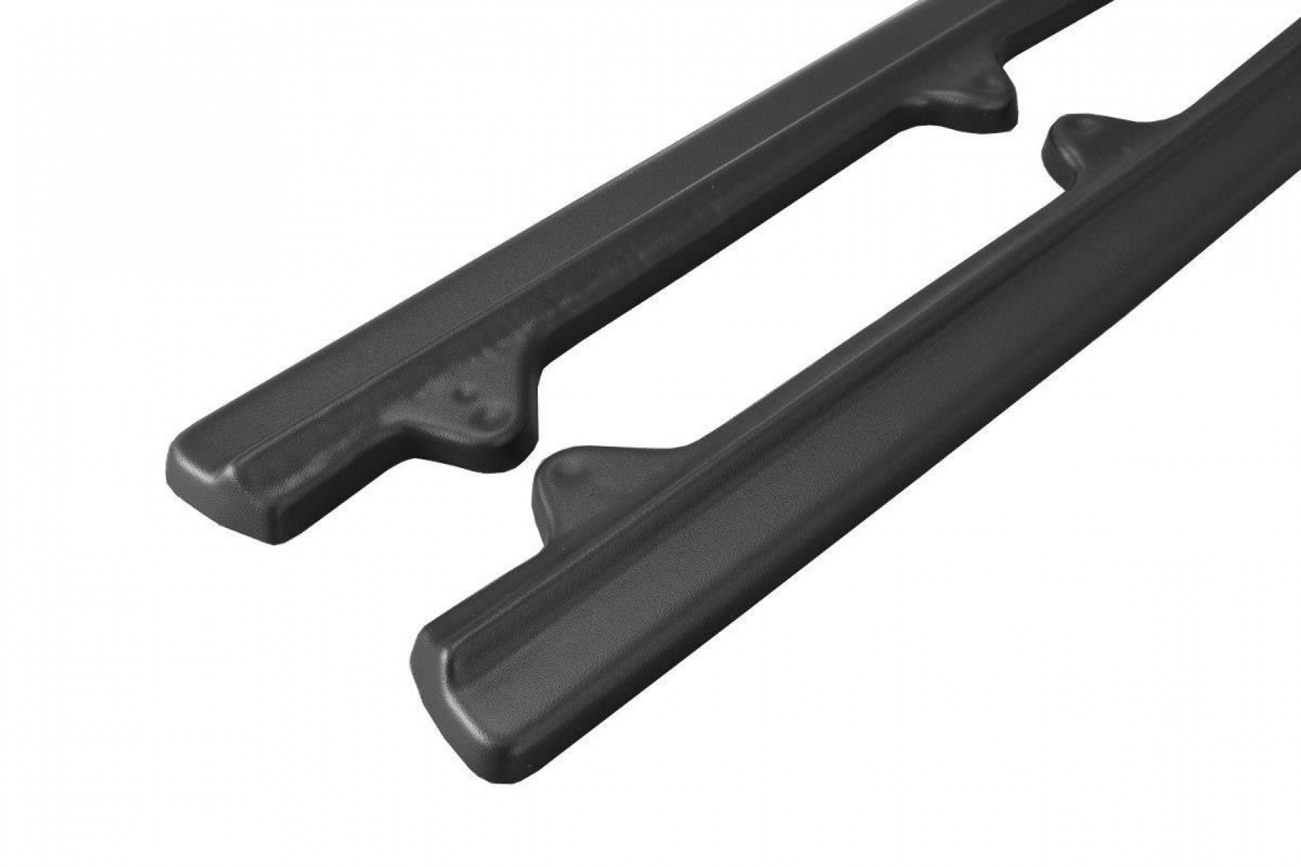 Maxton Design ABS Diffusor Seiten Eerwiterungen Flaps für Mercedes Benz CLS-Klasse W218 AMG schwarz hochglanz (6) 