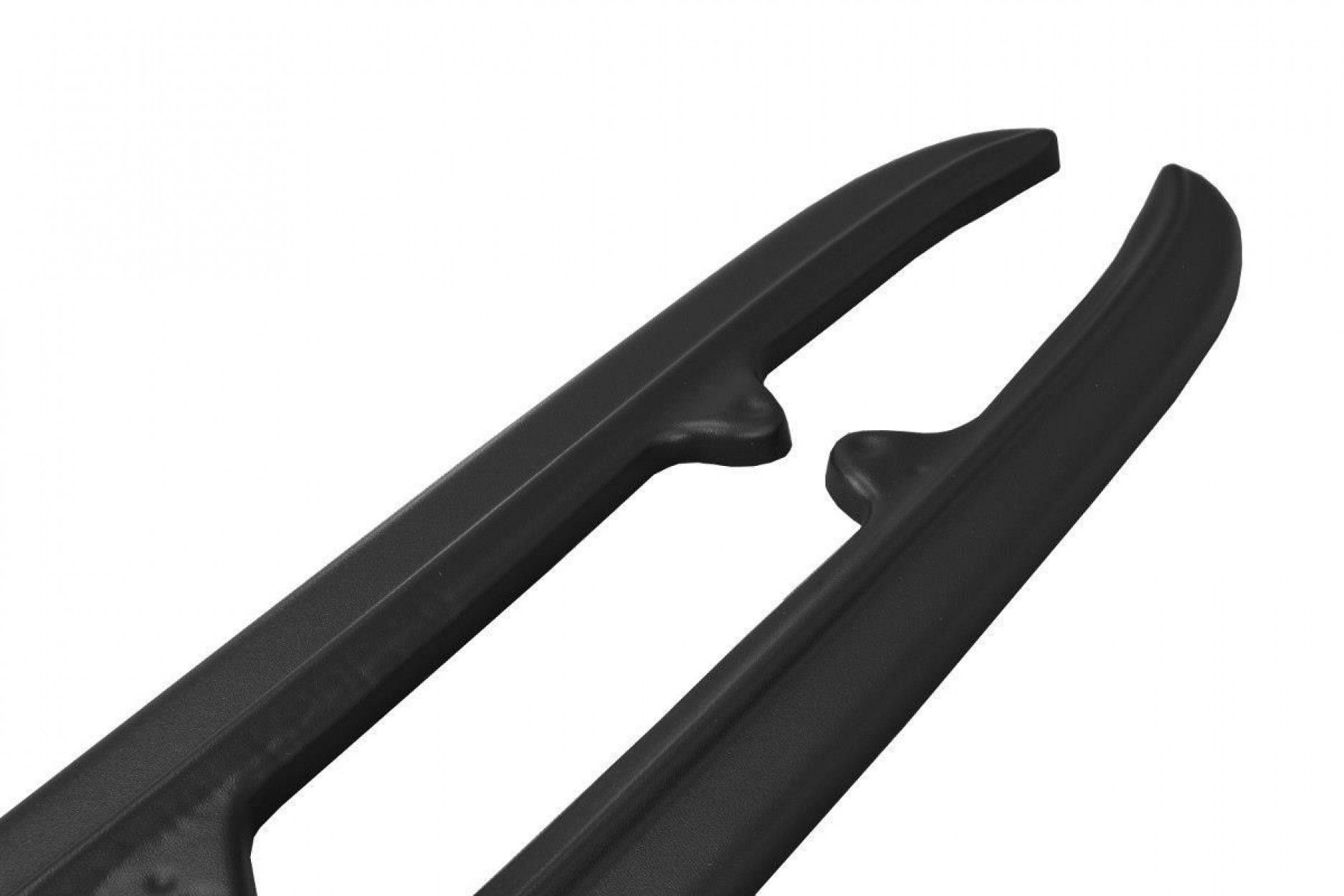 Maxton Design ABS Diffusor Seiten Eerwiterungen Flaps für Mercedes Benz CLS-Klasse W218 AMG schwarz hochglanz (7) 