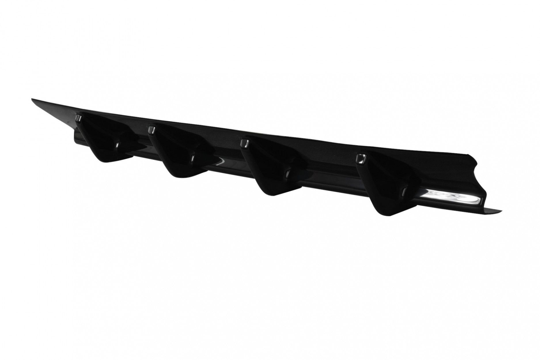 Maxton Design ABS Diffusor für Mercedes Benz E-Klasse W212 AMG AMG Paket schwarz hochglanz (6) 