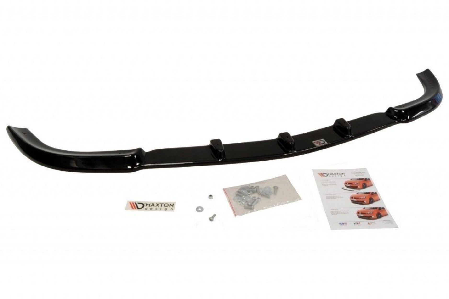 Maxton Design ABS Frontlippe für Mercedes Benz SLK-Klasse R170 AMG schwarz hochglanz (3) 