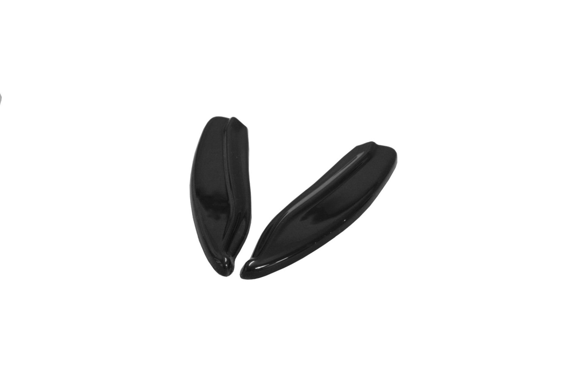 Maxton Design ABS Diffusor Seiten Eerwiterungen Flaps für Mercedes Benz SLK-Klasse R172 AMG schwarz hochglanz (5) 