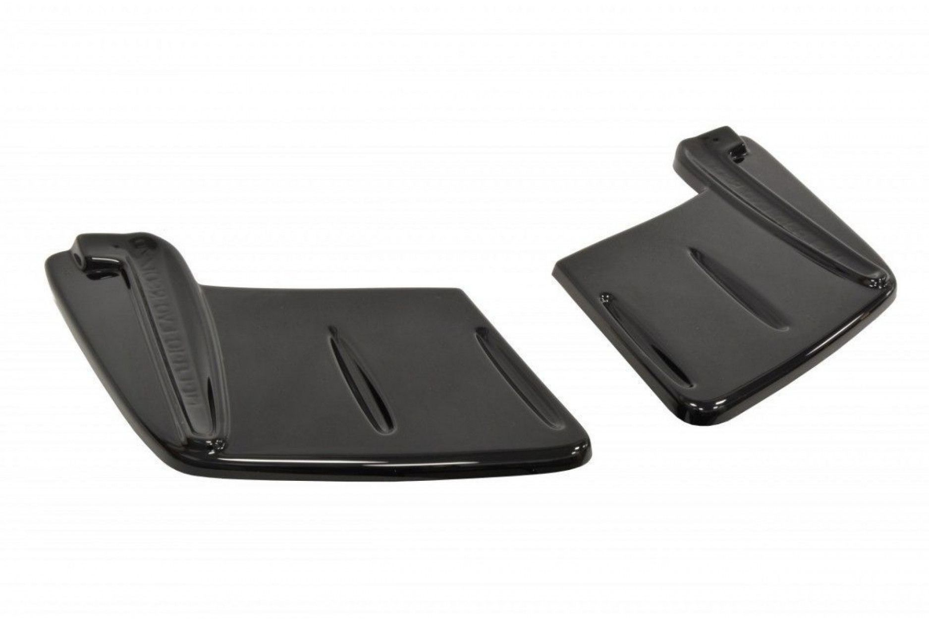 Maxton Design ABS Diffusor Seiten Eerwiterungen Flaps für Mitsubishi Lancer Mk10 EVO 10 schwarz hochglanz (7) 