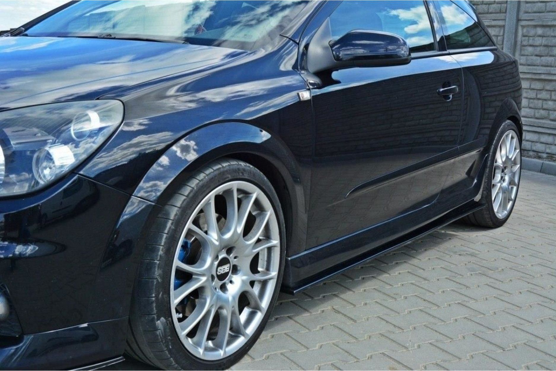 Maxton Design ABS Seitenschweller für Opel Astra H MK3 OPC schwarz hochglanz (3) 