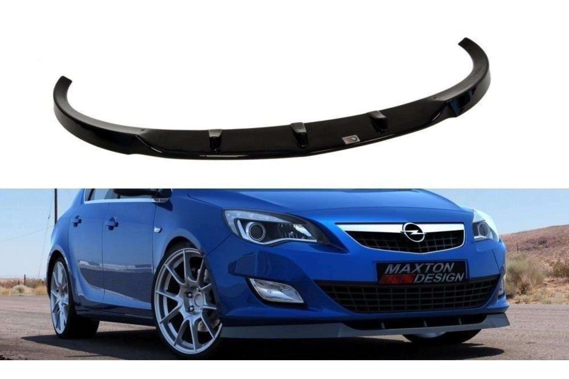 Maxton Design ABS Frontlippe für Opel Astra J MK4 OPC Vorfacelift schwarz hochglanz