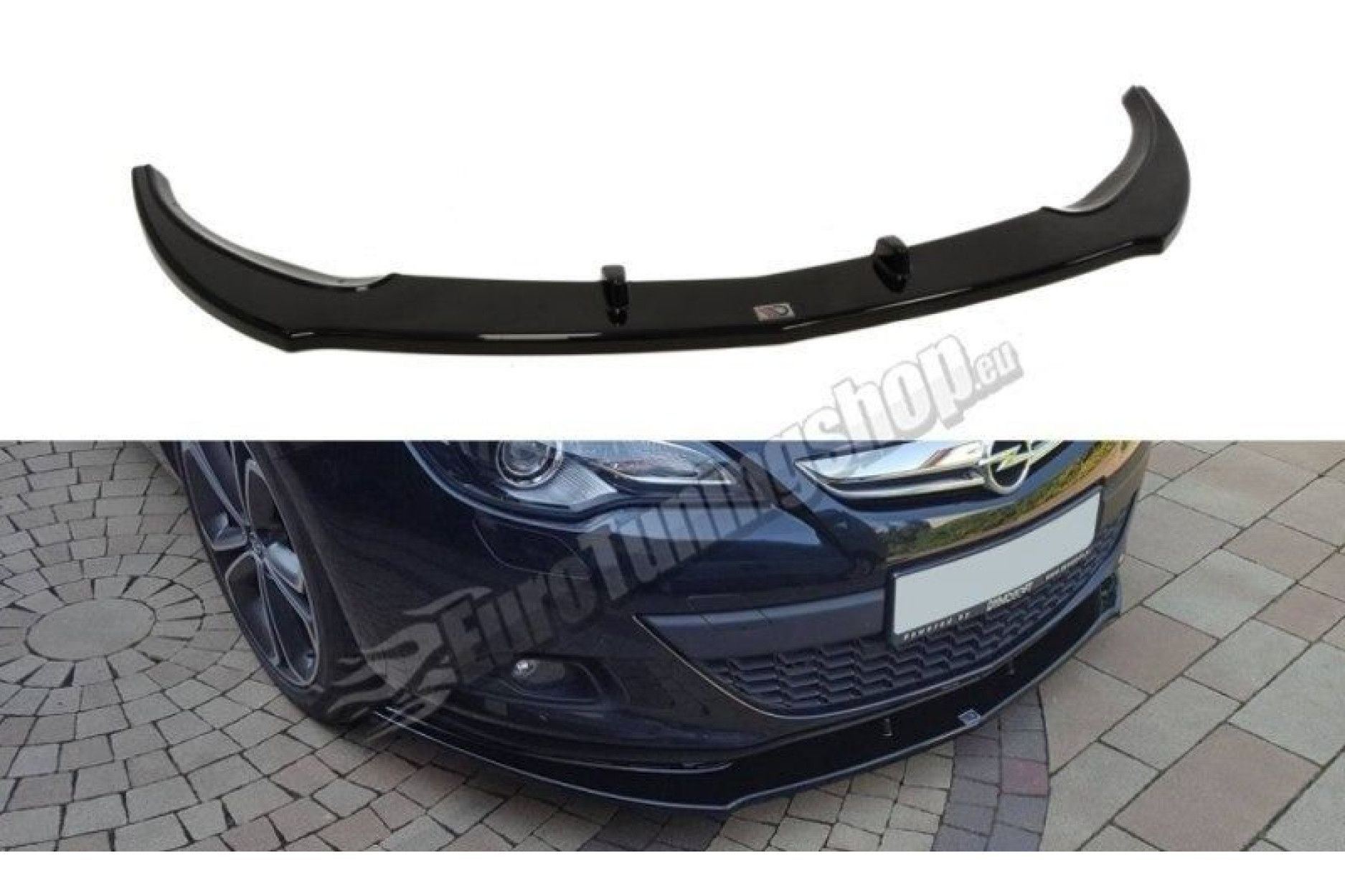 Maxton Design ABS Frontlippe für Opel Astra J MK4 OPC schwarz hochglanz