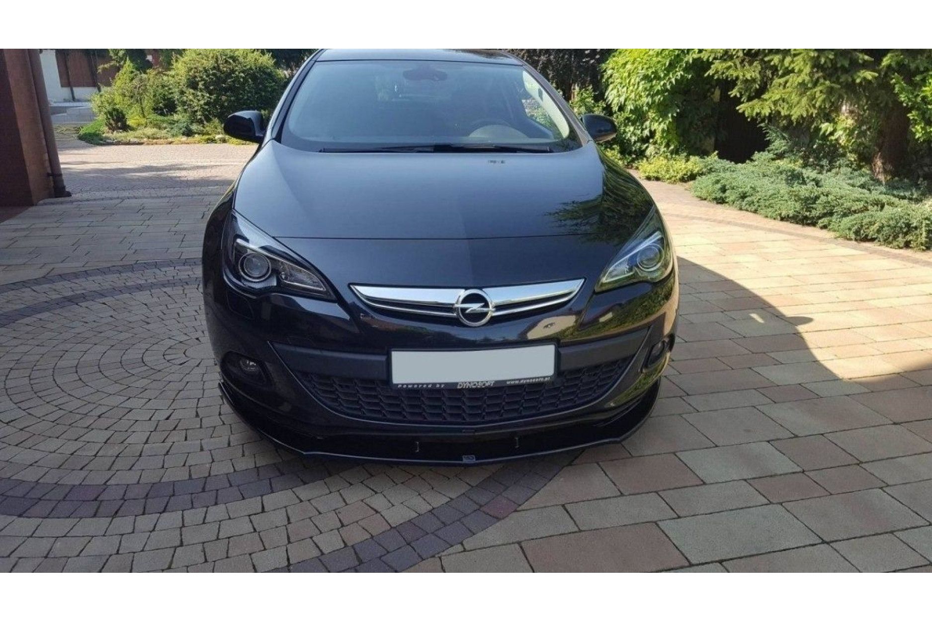 Maxton Design ABS Frontlippe für Opel Astra J MK4 OPC schwarz hochglanz (3) 