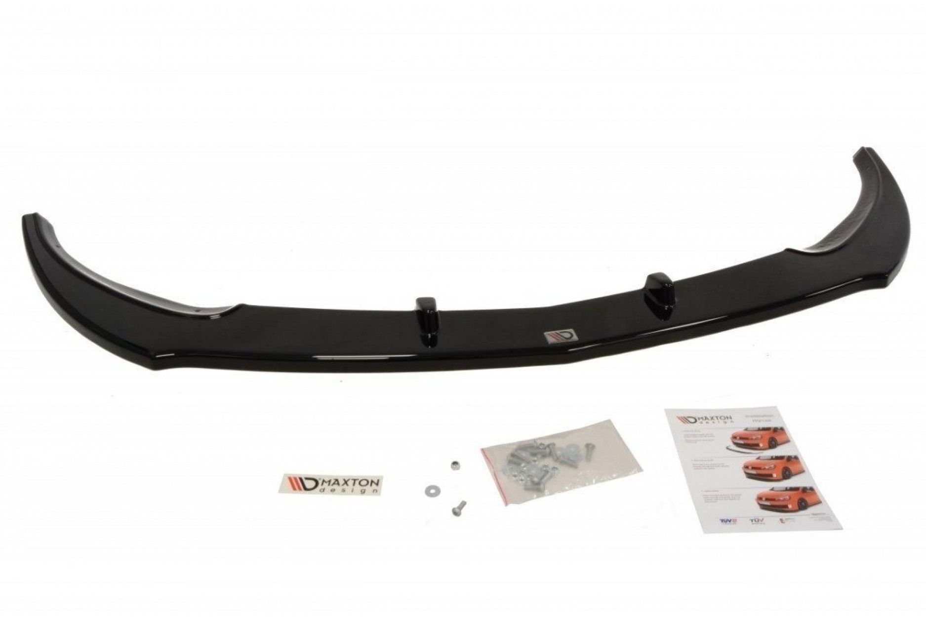 Maxton Design ABS Frontlippe für Opel Astra J MK4 OPC schwarz hochglanz (4) 