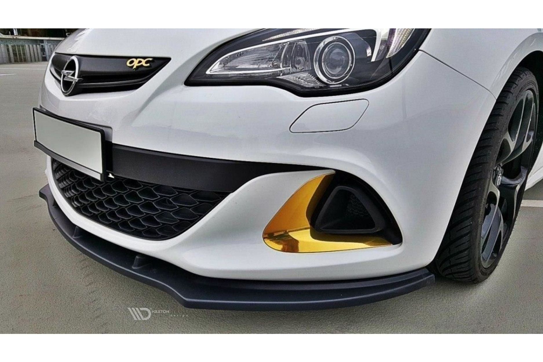 Maxton Design ABS Frontlippe V.1 für Opel Astra J MK4 OPC schwarz hochglanz (3) 