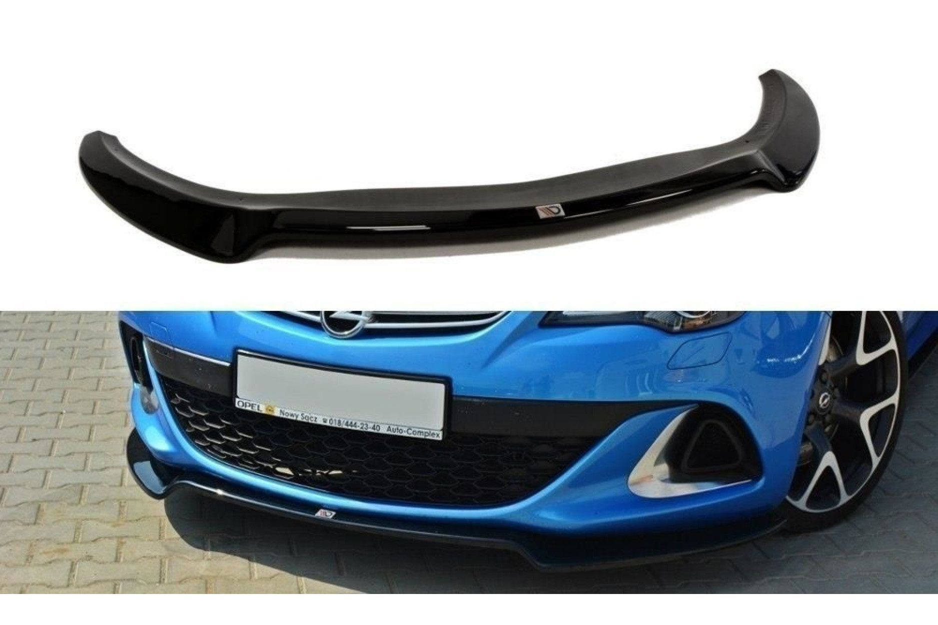 Maxton Design ABS Frontlippe V.2 für Opel Astra J MK4 OPC schwarz hochglanz