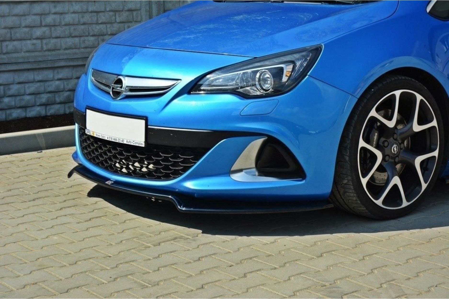 Maxton Design ABS Frontlippe V.2 für Opel Astra J MK4 OPC schwarz hochglanz (3) 