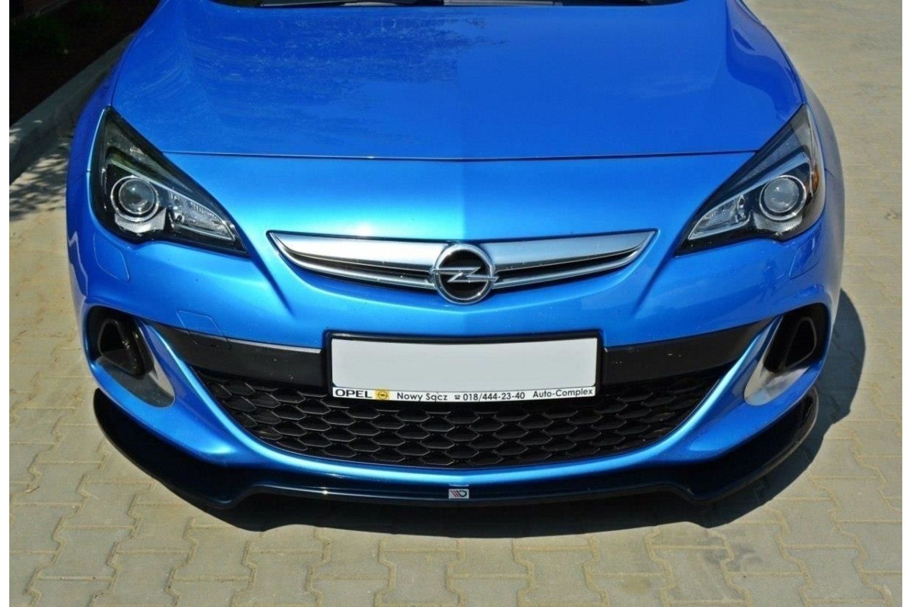 Maxton Design ABS Frontlippe V.2 für Opel Astra J MK4 OPC schwarz hochglanz (4) 