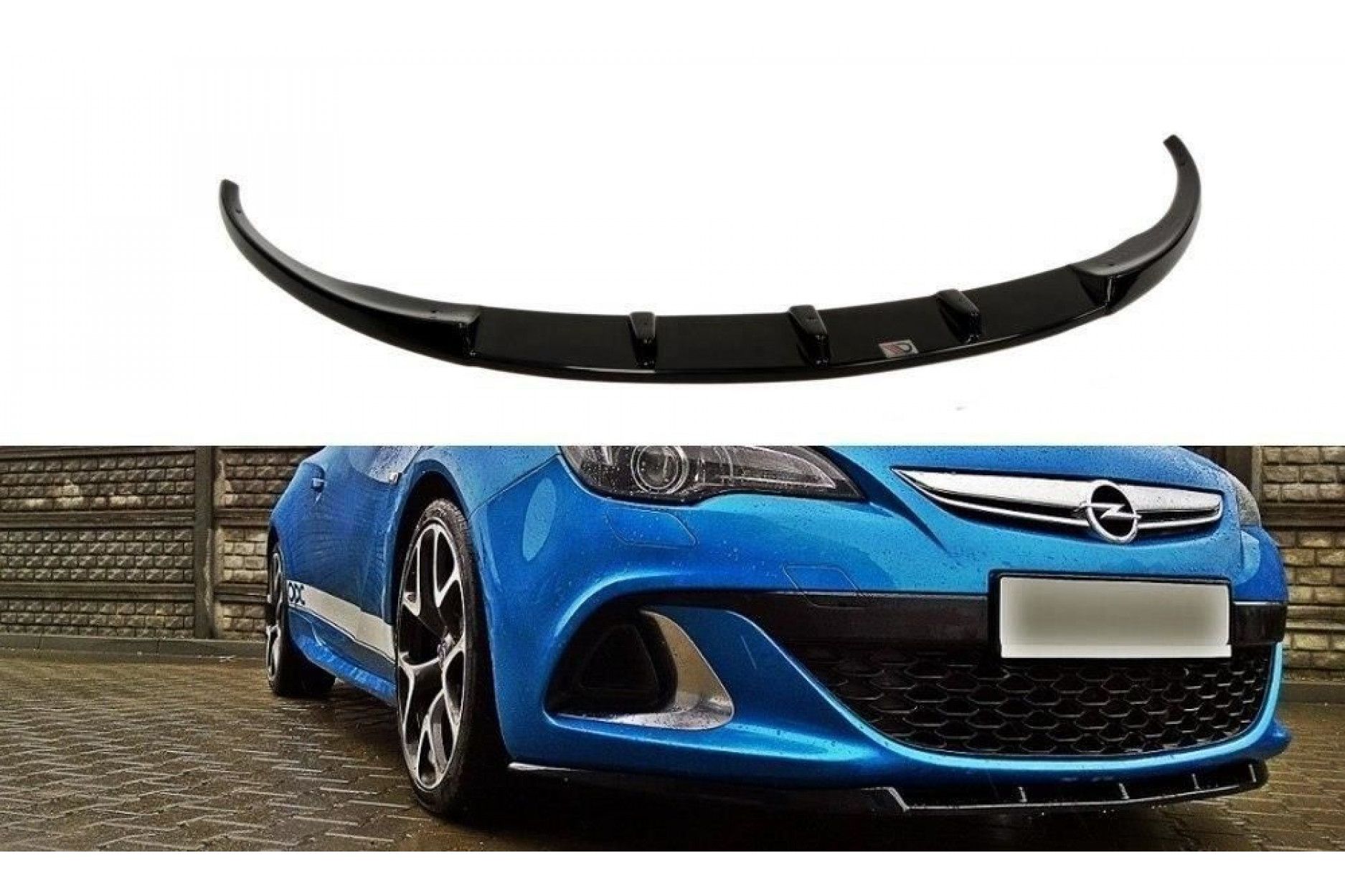 Maxton Design ABS Frontlippe für Opel Astra J MK4 OPC schwarz hochglanz