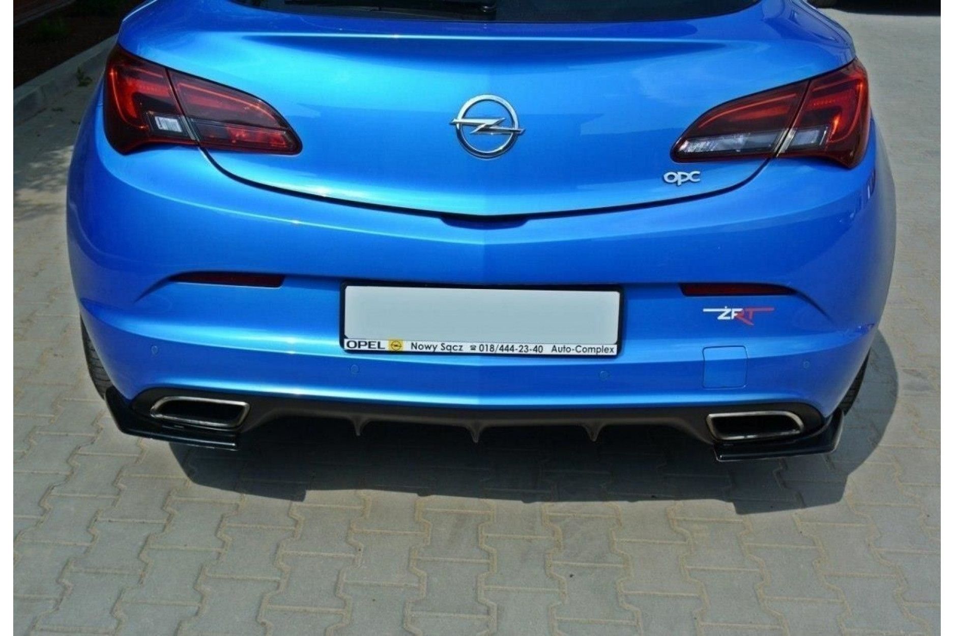 Maxton Design ABS Diffusor Seiten Eerwiterungen Flaps für Opel Astra J MK4 OPC schwarz hochglanz (4) 