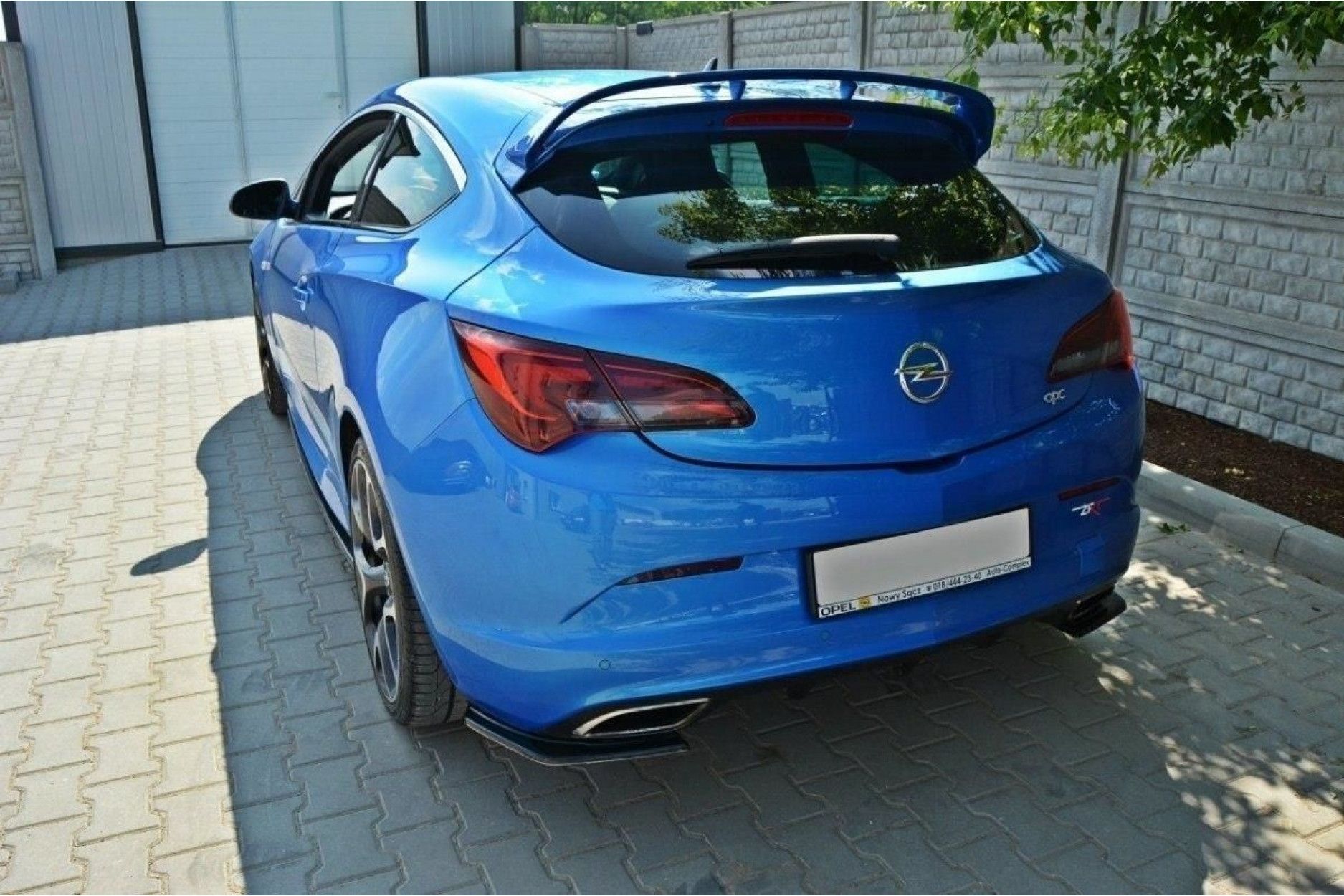 Maxton Design ABS Diffusor Seiten Eerwiterungen Flaps für Opel Astra J MK4 OPC schwarz hochglanz (5) 