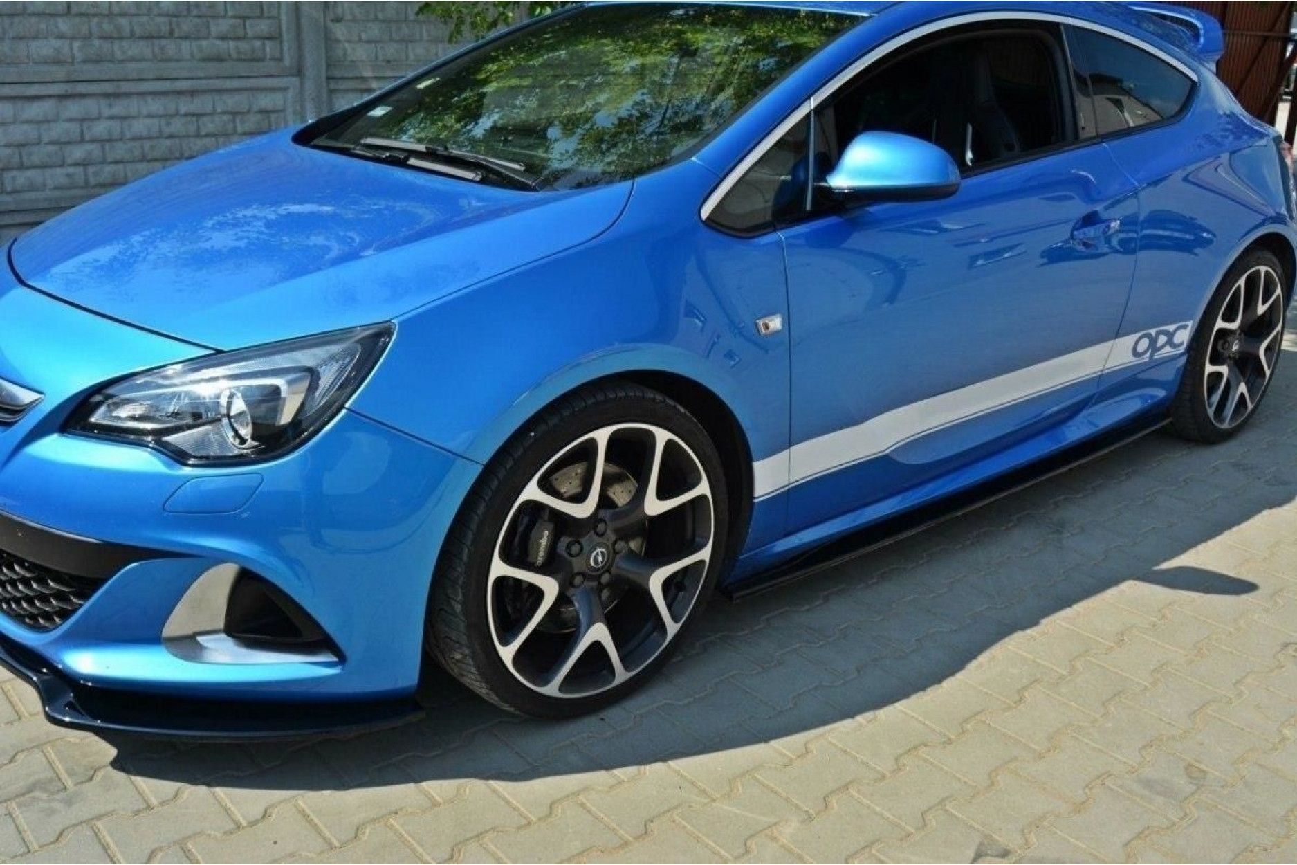 Maxton Design ABS Seitenschweller für Opel Astra J MK4 OPC schwarz hochglanz (2) 